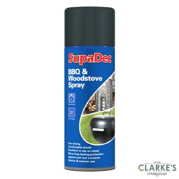 SupaDec Barbecue and Woodstove Spray Paint 400ml
