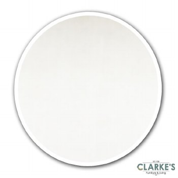Tema Classic Bevelled Round Bathroom Mirror 40cm