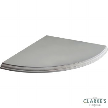 Tema Grey Wooden Corner Shelf 40x40cm