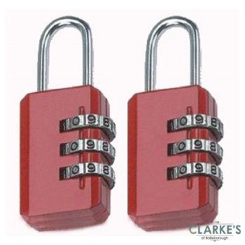 Tessi Luggage Padlock Twin Pack