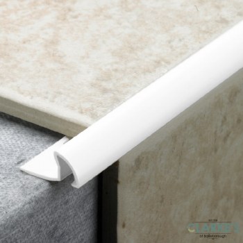 Tile Edging Trim White 9.5mm
