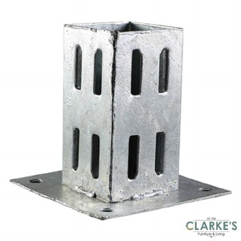 Timco Fence Post Shoe | Quick Fix | Galvanised 75 x 75 mm