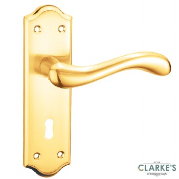 Vision Komos Lever Lock Handles Brass