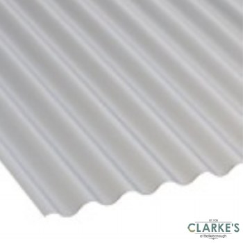 Vistalux Transparent PVC Waved Sheet 1830mm