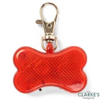 Bone Shape Flashing Hi-Vis Collar Tag