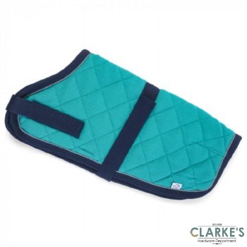 Uber-Active Comfort Quilted Dog Coat Green 40cm