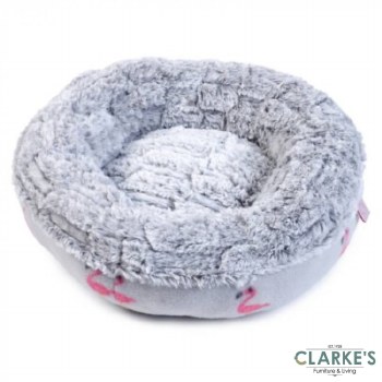 Floating Flamingo Donut Cat Bed