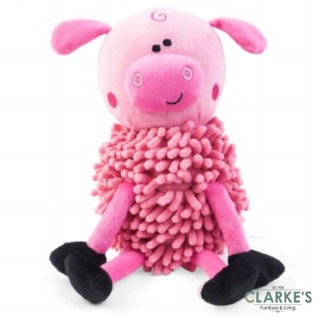 Zoon Noodly Pig Dog Toy