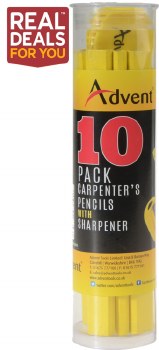 Advent Carpenter's Pencils 10 Pack