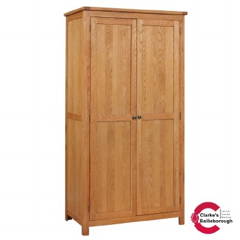 Aintree Oak Double Wardrobe