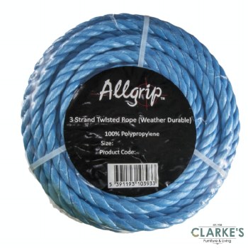 Allgrip 6 mm Blue Polypropylene Rope 30 Meter
