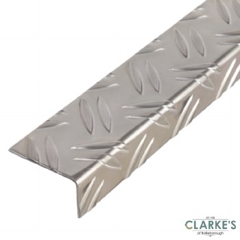 Aluminium Checker Plate Angle 65/35mm