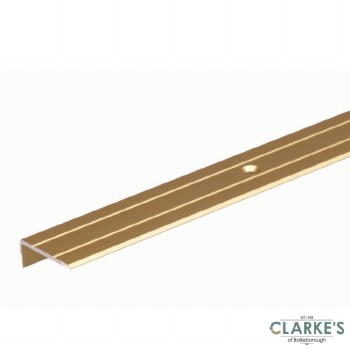 Stair Edge Protection Profile Gold 25/10mm