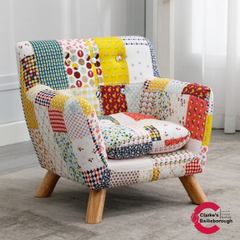 Annah patched kids chair