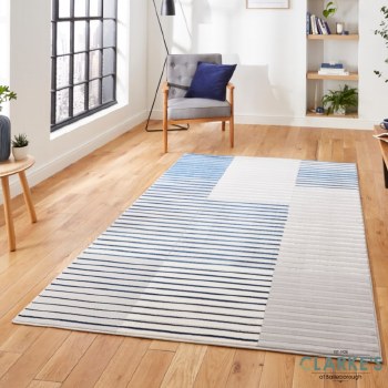 Apollo 2681 Grey/Navy Rug 120 x 170cm