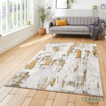 Apollo GR579 Grey/Gold Rug 120 x 170cm