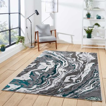 Apollo GR584 Grey/Green Rug 120 x 170cm