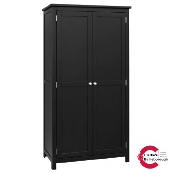 Apollo Double Wardrobe Black