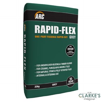 ARC Rapid-Flex Tile Adhesive Grey 20kg