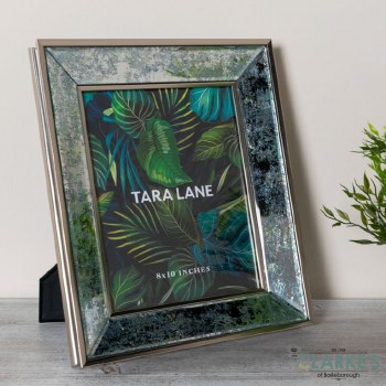 Arctic Leaf Mirrored Photo Frame 8x10