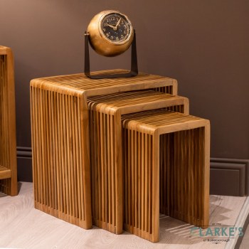 bari s/3 nesting tables teak