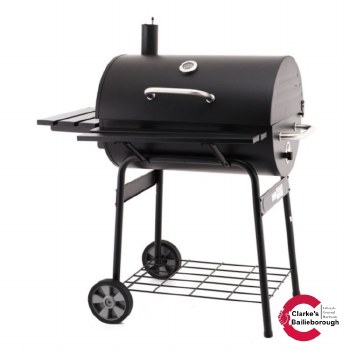 Barrel Charcoal Barbecue with Lid