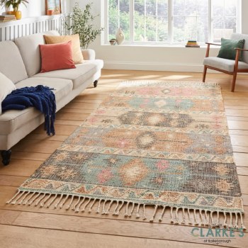 Bazaar 23430 Multi Colour Jute Rug 120 x 170cm