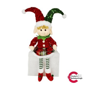 Belle Elf Christmas Decoration 56cm