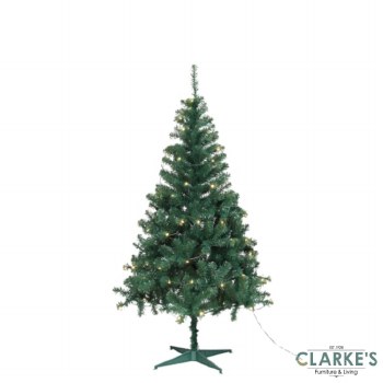 Ben Nevis Pine 6ft Christmas Tree with 100 LED Warm White Lights