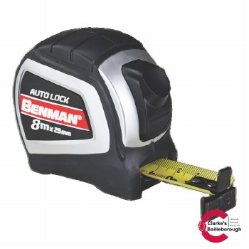 Benman Auto Lock Double Side Magnetic Measuring Tape 8 Metre
