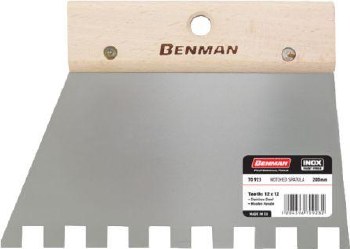 Benman Square Notched Spatula 10x10mm Tooth