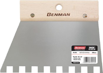 Benman Square Notched Spatula 12x12mm Tooth