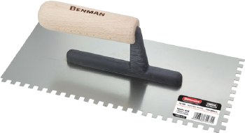 Benman Adhesive, Square Notched Trowel 10x10 mm Tooth