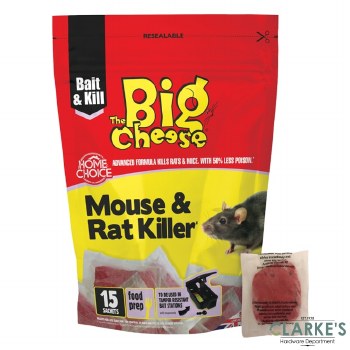 Big Cheese Mouse & Rat Killer 15 Sachets