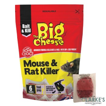Big Cheese Mouse & Rat Killer 6 Sachets