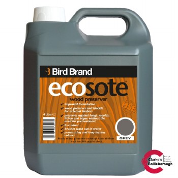 Bird Brand Ecosote Wood Preserver Grey 4 Litre
