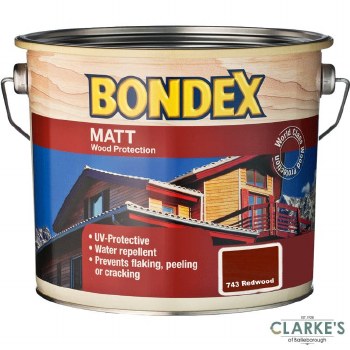 Bondex Matt Wood Protection Redwood 750ml