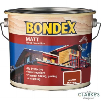 Bondex Matt Wood Protection Red Mahogany 2.5 Litre