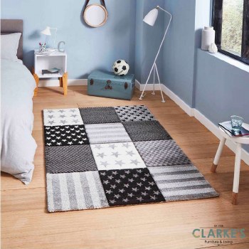 Brooklyn Kids Rug 777 Grey 80 x 150cm