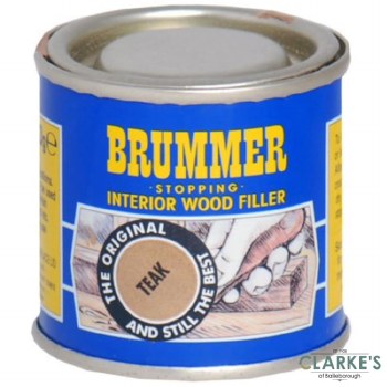 Brummer Stopping Interior Wood Filler Teak 250g