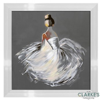 Balerina - Framed Wall Art 82 x 82 cm
