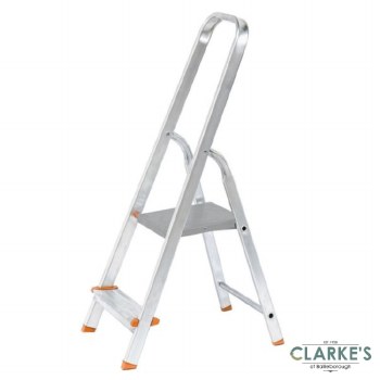 BuildWorx 2 Tread Aluminium Step Ladder