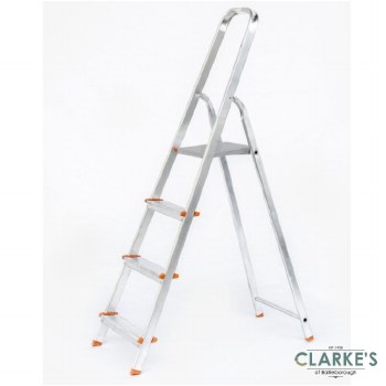 BuildWorx 4 Tread Aluminium Step Ladder