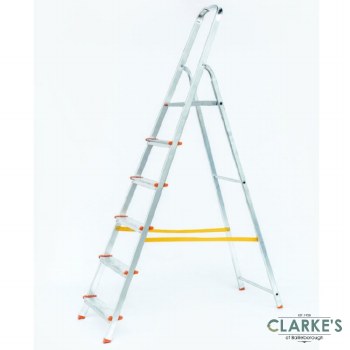 BuildWorx 6 Tread Aluminium Step Ladder