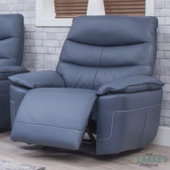 Cadiz Power recliner Blue