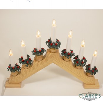 7 Light Candle Bridge Pine 40cm