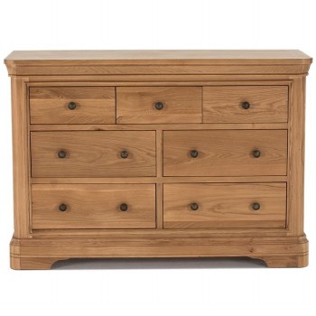 Carmen Oak 3 Over 4 Drawer Chest