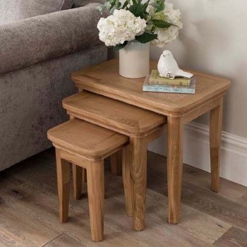 Carmen Oak Nest of Tables