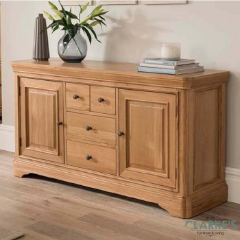 Carmen Oak Large Sideboard