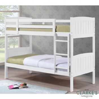 Cassie white bunk bed